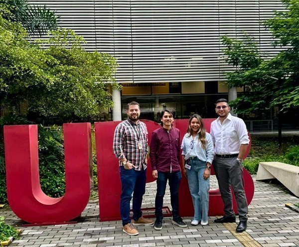 Directivas y coordinaciones en UPB Medellín, Mario Gómez Rueda, Juan Ramírez Macías, Johana Galindo Vargas y y Bryan Salcedo Moncada, Director Facultad de Ingeniería Industrial UPB Palmira.