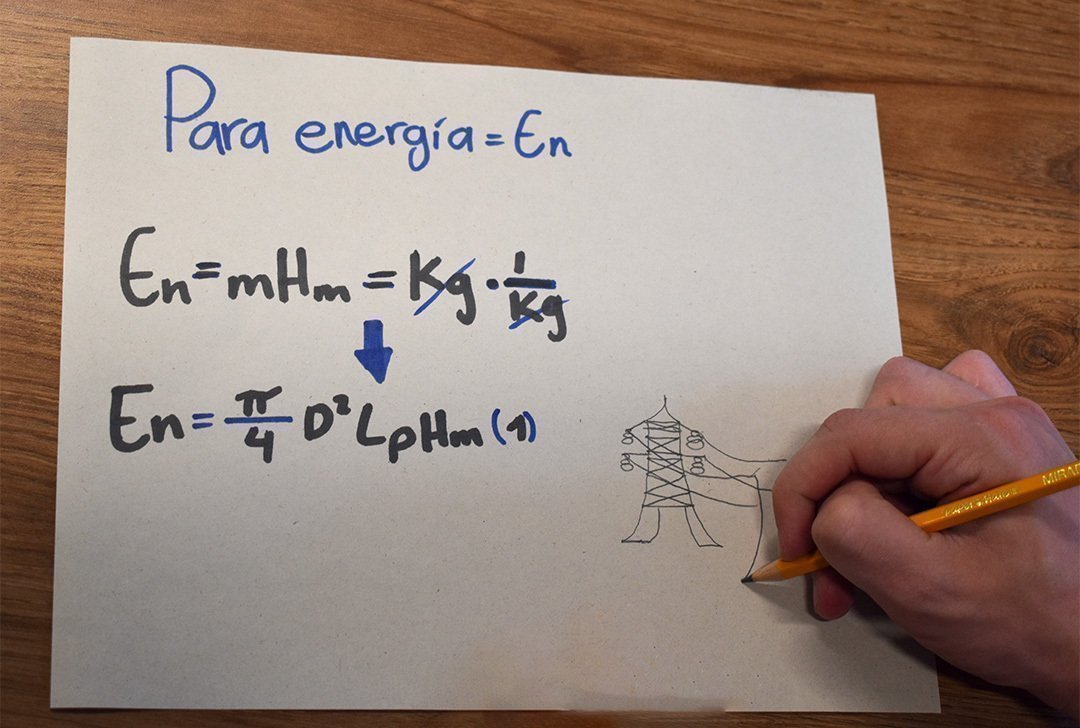 Ecuación para medir la variable de energía en las torres de transmisión de energía