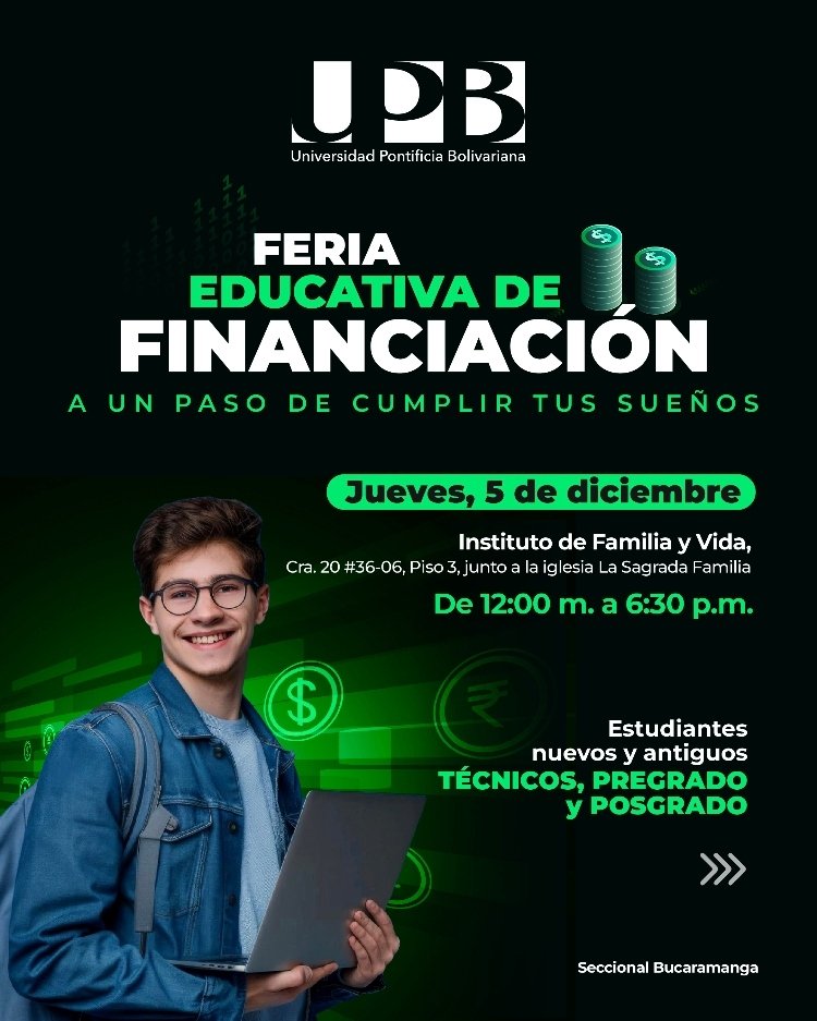 Publicidad feria financiera UPB BGA