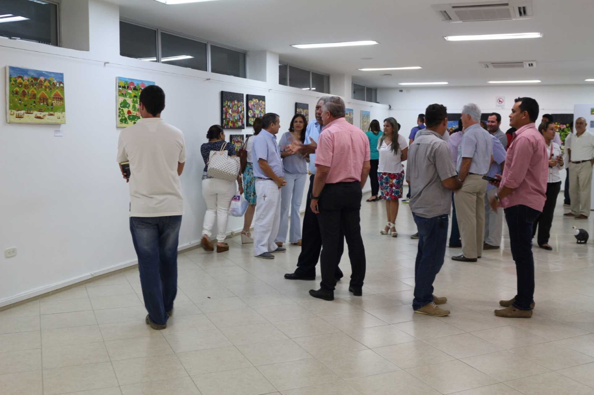 Exposición de pinturas de Marcial Alegría en el XI Salón de Arte Bolivariano