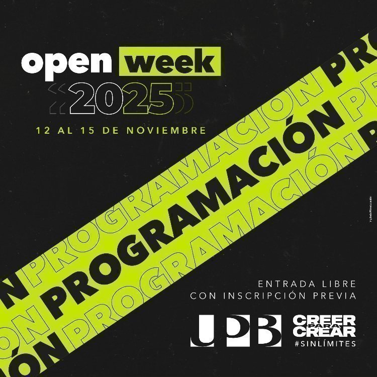 Pieza gráfica primer Open Week - Descuentos 