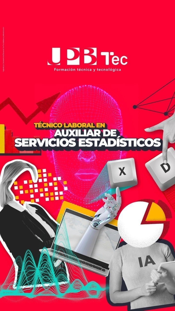 Folleto en Técnico Laboral en Auxiliar de Servicios Estadísticos