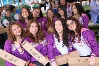 Estudiantes de colegios de Santander reunidos por el evento del Vive UPB