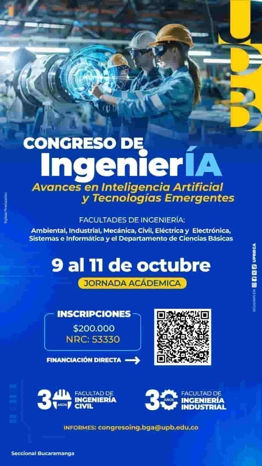 Información en detalle del congreso de ingenieras UPB